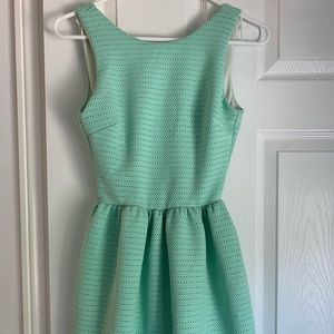 Mint tea dress. Backless